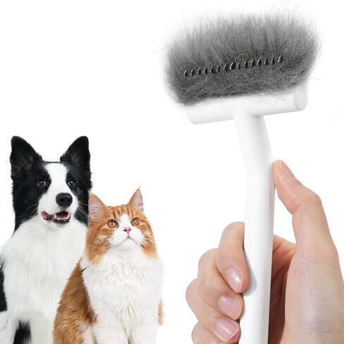 aumuca Undercoat Rake for Dogs & Cats – Deshedder & Grooming Brush – Dog Brush & Cat Brush for Long or Short Hair – Dematting Comb for Matted Fur, Kitten, Puppy, Rabbit, Horse in Kuwait