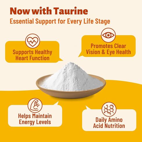 Dog Healthy Heart Supplements - Taurine for Dogs with CoQ10, L-Carnitine, Fish Oil, Vitamins - Supports Cardio & Cardiovascular Health, Antioxidant Support, 7.76 oz in Kuwait