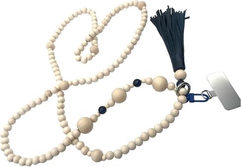 Pi Origin - IVORY Collection | Trendy cellular phone lanyard with universal Connector for phone cover (One Size, ivory/Spodumène kunzite) in Kuwait