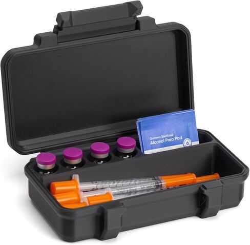 3ml Vial, Syringe, and Skin Wipe Case | Fridge and Freezer Safe for Travel and Fridge Organization in Kuwait