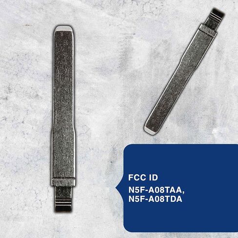 KeylessOption دخول بدون مفتاح عن بعد فوب غير مقطوع إدراج شفرة مفتاح قلاب فارغة لفورد 2013-2017 فيوجن 2015-2019 F-150 F-250 Explorer (حزمة من 2) in Saudi Arabia
