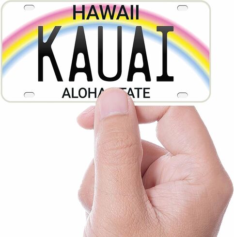 Hawaii License Plate Sticker - Choose Your HI City or Hawaiian Slang Decal for Hydroflask, Cute Hawaii Souvenir Bumper Stickers for Car (Haleakala) in Kuwait