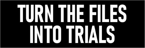 Turn the Files into Trials Sticker Large 3x9 No Cover-Up Stickers in Kuwait