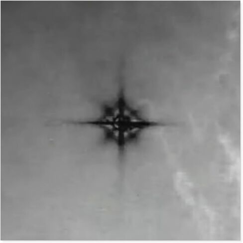 8 Pointed UFO Sticker 4x4 US Military Files UAP Disclosure Stickers (US Govt Original) in Kuwait
