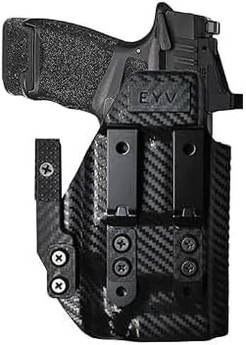 IWB Gun Holster for Concealed Carry - Fits the Kimber CDS9 with O Light PLX | Handmade Kydex Pistol Holsters w/Custom Claw Kit | EYV Holsters in Kuwait