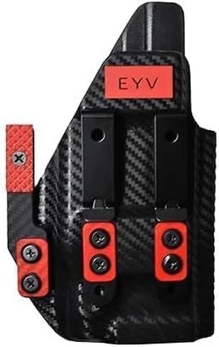 IWB Gun Holster for Concealed Carry - Fits the Kimber CDS9 with O Light PLX | Handmade Kydex Pistol Holsters w/Custom Claw Kit | EYV Holsters in Kuwait