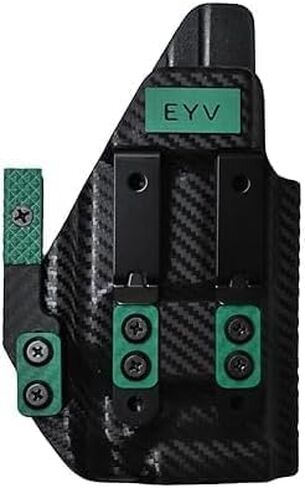 IWB Gun Holster for Concealed Carry - Fits the Kimber CDS9 with O Light PLX | Handmade Kydex Pistol Holsters w/Custom Claw Kit | EYV Holsters in Kuwait