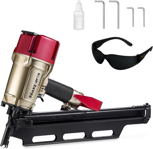 Maxparts NR2183 تأطير المسامير 21 درجة شريط بلاستيكي مسدس أظافر مع مجلة ألومنيوم أدوات هوائية سريعة التصويب للإنشاءات الخشبية in Kuwait