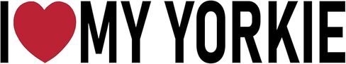 I Love My Yorkie Sticker Large 3x9 Heart Dog Yorkshire Terrier Stickers in Kuwait