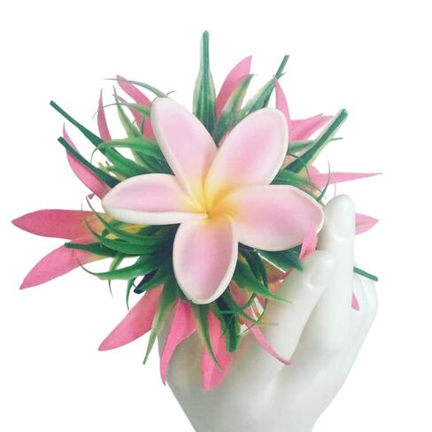 Moana Hair Clip Hawaiian Flower Hairpiece Beach Lilo Blossom Hair Accessory for Women Large Adult Hair Clip Granchos Para el cabello Realistic Luau Hula Orchid Hair Barrette by Aviella Aloha in Kuwait
