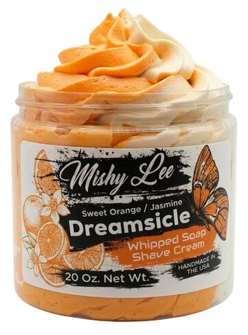 Dreamsicle Orange and Jasmine Whipped Soap and Shave Cream, Paraben-Free, Sensitive Skin, Moisturizing - 20 Oz. in Kuwait