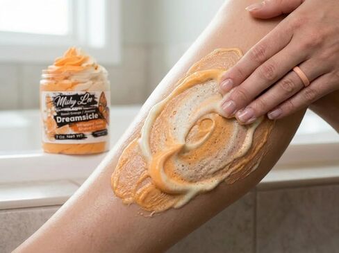 Dreamsicle Orange and Jasmine Whipped Soap and Shave Cream, Paraben-Free, Sensitive Skin, Moisturizing - 20 Oz. in Kuwait
