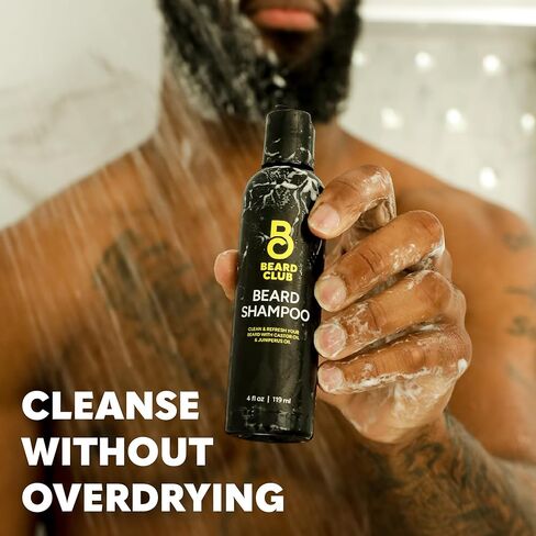 The Beard Club Original Premium Beard Shampoo - Natural & Nourishing Formula for Soft, Clean & Healthy Facial Hair - Gentle on Skin - Sulfate & Paraben Free - 4 fl oz in Saudi Arabia