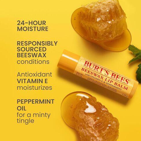 Burt's Bees 100% Natural Moisturizing Lip Balm (Original Beeswax) in Kuwait