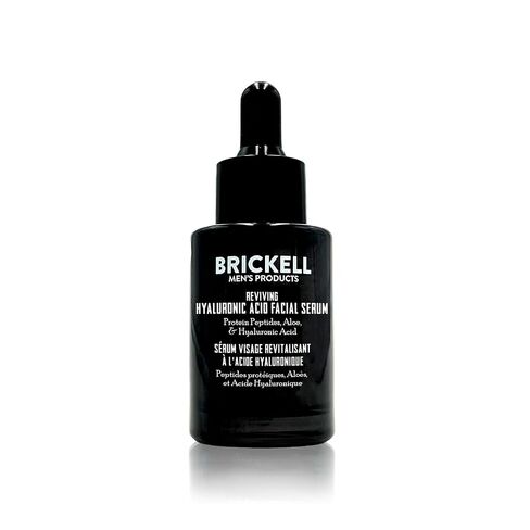 Brickell Men's Anti Aging Hyaluronic Acid Serum for Face, Reviving Day Serum for Men, Facial Serum With Hyaluronic Acid, Aloe, and Peptides, 1 Ounce, Unscented in Kuwait