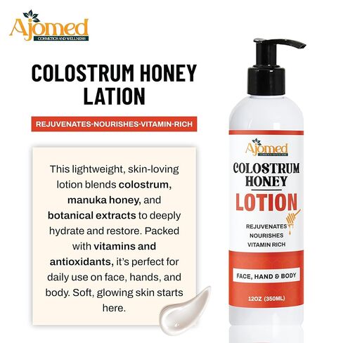 Colostrum and Honey Body Lotion - Peptide Firming Body Lotion for Women and Men - Non-Comedogenic Anti Aging Firming Cream Moisturizer for Sensitive Skin (Sweet Floral) in Kuwait