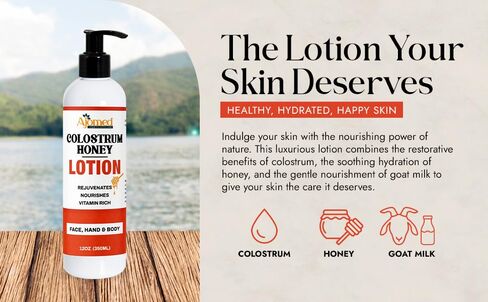 Colostrum and Honey Body Lotion - Peptide Firming Body Lotion for Women and Men - Non-Comedogenic Anti Aging Firming Cream Moisturizer for Sensitive Skin (Sweet Floral) in Kuwait