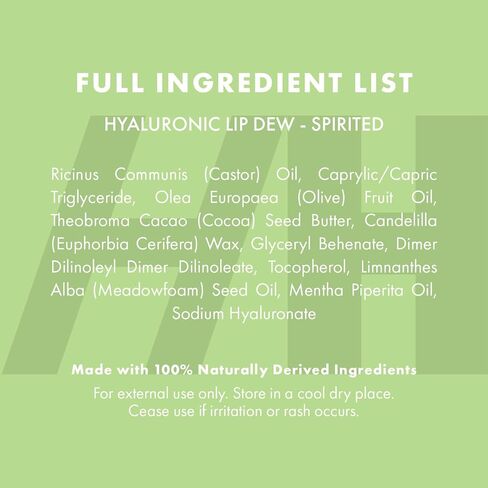 Handmade Heroes 100% Natural Vegan Tinted Lip Gloss with Hyaluronic Acid - Lightweight Moisturizing Soft Lipstick for Dry Lips - Spirited (Colorless) in Kuwait