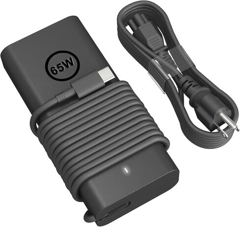 شاحن HBONY 65W 45W USB C لأجهزة الكمبيوتر المحمول Dell - Latitude 5430 5530 7330 7430 7420 5520 5420 5320 7320 7520 9420 9520 2in1 XPS 13 Plus Chromebook 3100 سلك الطاقة، محول تيار متردد من نوع كمبيوتر Dell in Kuwait