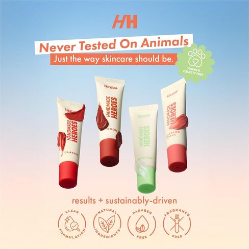 Handmade Heroes 100% Natural Vegan Tinted Lip Gloss with Hyaluronic Acid - Lightweight Moisturizing Soft Lipstick for Dry Lips - Cottage Core (Pink) in Kuwait