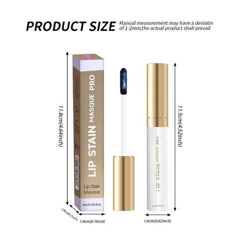 Lip Stain Peel Off – Wipe-Off Lip Stain Tattoo | Long Lasting Waterproof Lip Tint, High-Pigment Matte Lip Color, Smudge & Transfer Proof Lip Stains Masque, Kiss-Proof All-Day Lip Makeup 02# in Kuwait