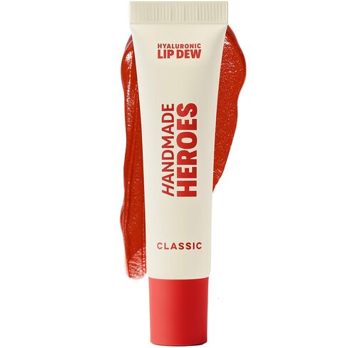 Handmade Heroes 100% Natural Vegan Tinted Lip Gloss with Hyaluronic Acid - Lightweight Moisturizing Soft Lipstick for Dry Lips - Classic (Red) in Kuwait