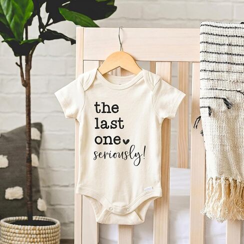 The Last One Seriously Baby Bodysuit - Funny Pregnancy Announcement Infant Outfit - Surprise Baby Reveal Gift in Kuwait