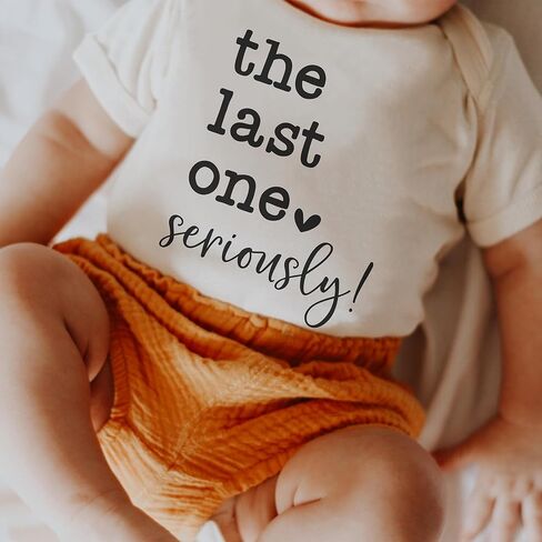 The Last One Seriously Baby Bodysuit - Funny Pregnancy Announcement Infant Outfit - Surprise Baby Reveal Gift in Kuwait