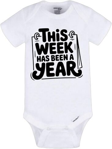 This Week Has Been a Year Baby Bodysuit | Funny | babies | baby in Kuwait