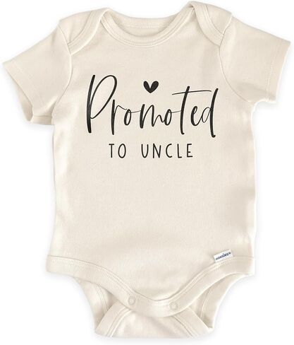 Promoted To Uncle Baby Bodysuit - Uncle Pregnancy Announcement Infant Outfit - Future Uncle Reveal Gift in Kuwait
