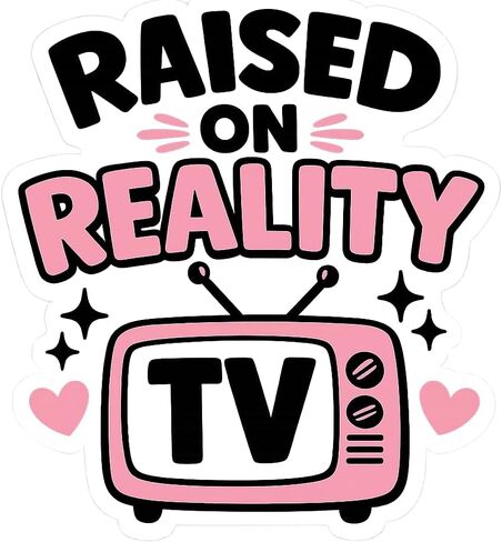 Raised on Reality TV Baby Bodysuit – Funny Bravo-Inspired Baby Bodysuit – Reality TV Fans – Pink Retro TV Infant Outfit in Kuwait