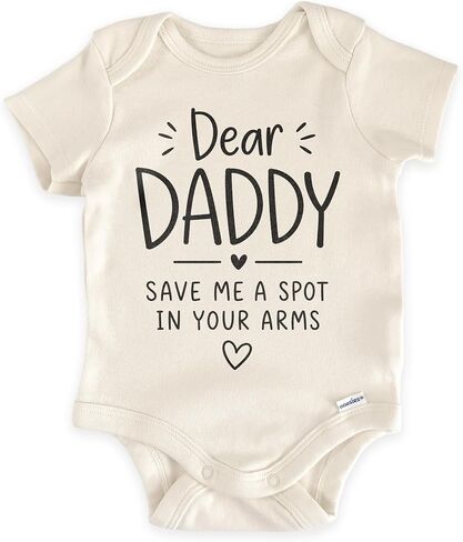 Dear Daddy Pregnancy Announcement Baby Bodysuit - Husband Baby Reveal Infant Outfit - New Dad Surprise Gift in Kuwait