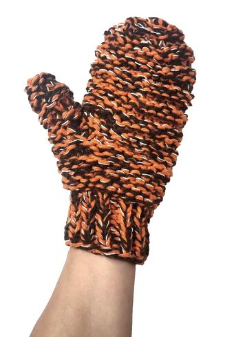 Handmade Knitted Beanie or Gloves Pom Ball Earmuff Hat Cap Women Winter (Adult, Only Gloves) in Kuwait