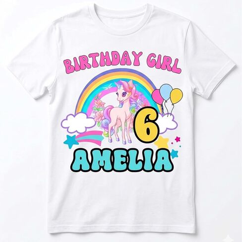 Personalized Birthday Girl Outfit – Add Name & Age, Family Matching Tees for Party Celebration, Handmade Apparel for Girls’ Birthday U2 in Kuwait