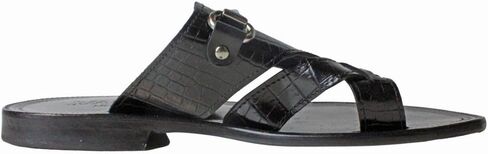 حذاء صندل جلد إيطالي للرجال من Jo Black Croco in Kuwait