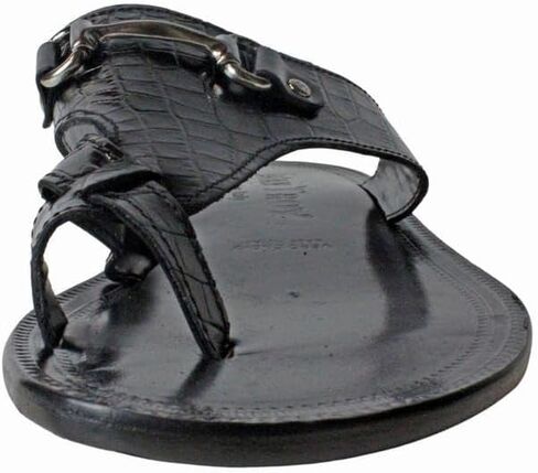 حذاء صندل جلد إيطالي للرجال من Jo Black Croco in Kuwait