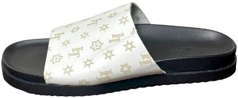 Caviar Italian White Logo Maxi Sandal in Kuwait
