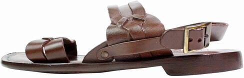 Mario Brown Italian Leather Sandals For men in Kuwait