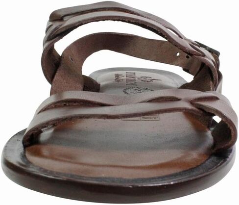 Mario Brown Italian Leather Sandals For men in Kuwait