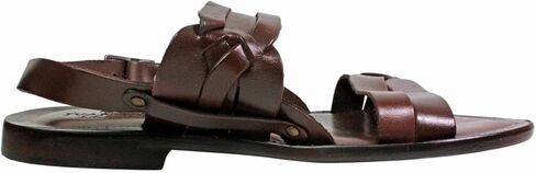 Mario Brown Italian Leather Sandals For men in Kuwait