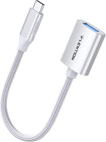 LENTION USB C to USB 3.0 Adapter, Type C Male to USB 3.0 Female OTG Converter Compatible 2023-2016 MacBook Pro, New iPad Pro/Mac Air/Surface, Chromebook, Phone/Tablet (CB-C6-1P, Rose Gold) in Saudi Arabia