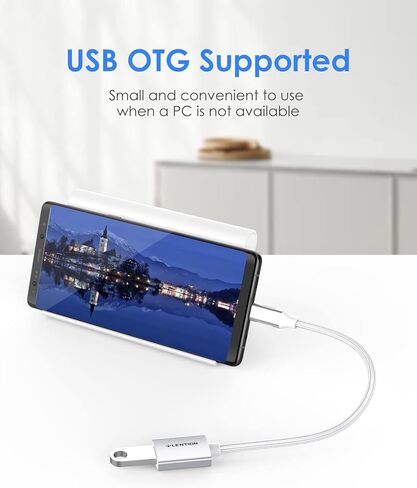 LENTION USB C to USB 3.0 Adapter, Type C Male to USB 3.0 Female OTG Converter Compatible 2023-2016 MacBook Pro, New iPad Pro/Mac Air/Surface, Chromebook, Phone/Tablet (CB-C6-1P, Rose Gold) in Saudi Arabia