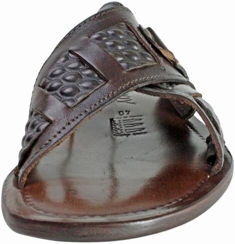 Jacob Brown Men’s Italian Leather Sandals Shoes in Kuwait