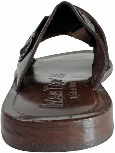 Jacob Brown Men’s Italian Leather Sandals Shoes in Kuwait