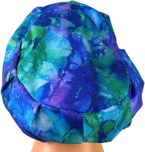 DK Scrub Hats, Euro Scrub Cap, Surgical Scrub Hat, Nurse Gift, Healthcare Worker Hat, Deep Current Blue in Kuwait