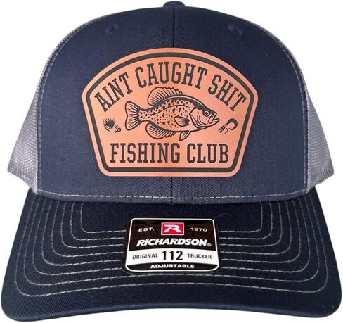 BUBBLEHEAD INK Ain't Caught Sh*t Fishing Club, Fisherman Fishing Gifts for Men, Dad, Funny Fishing Gift for Outdoorsman (Crappie) Black in Kuwait