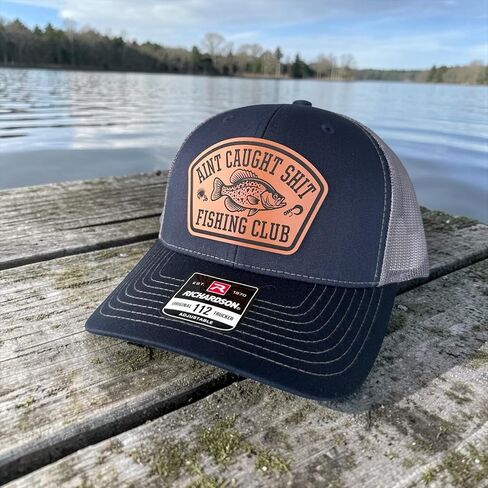 BUBBLEHEAD INK Ain't Caught Sh*t Fishing Club, Fisherman Fishing Gifts for Men, Dad, Funny Fishing Gift for Outdoorsman (Crappie) Black in Kuwait