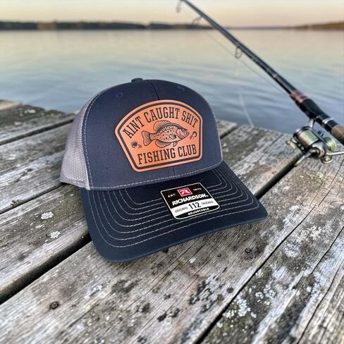 BUBBLEHEAD INK Ain't Caught Sh*t Fishing Club, Fisherman Fishing Gifts for Men, Dad, Funny Fishing Gift for Outdoorsman (Crappie) Black in Kuwait