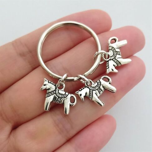 Countryside Horse Charm Keychain Creative Cute Key Ring Accessories for Horse Lovers in Kuwait