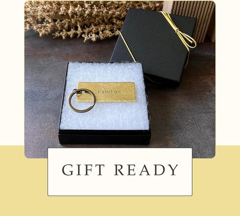 I Still Do Brass Keychain, 21st Anniversary, Hand Stamped Gift for Husband Wife, Handcrafted Keepsake, Made in USA in Kuwait